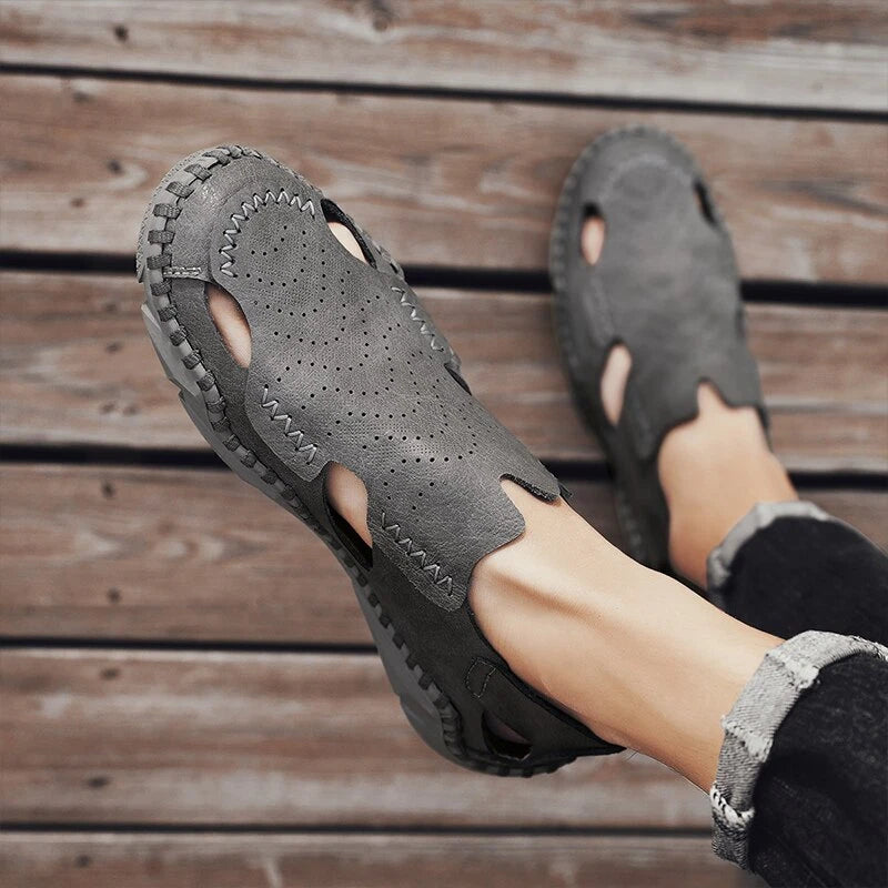 Summer Outdoor Beach Slipper Comfortable Sandals Leather Hiking Casual Shoes