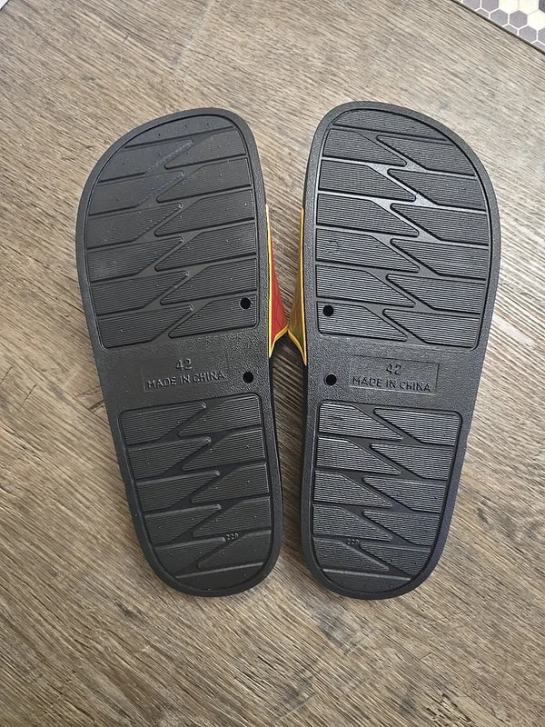 New Hawaii Exclusive Get Nutz Island Athletic Beach Slides slippers Sandals 8.5