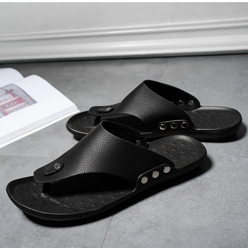Summer Men Flip-Flops Beach Slippers Sandals Comfortable Non-Slip Slides