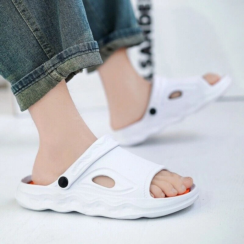 Men's Sandals Quick Dry Non-Slip Slide Slippers Water Shoes Sports Sandals