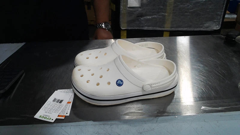 UsedLikeNew_Crocs Unisex-Adult Crocband Clog, White, 9 Women/7 Men_White_Sz9