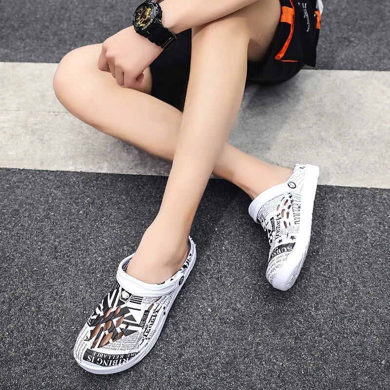 Mens Womens Beach Garden Pool Anti-slip Clogs Mules Sandals Slippers Flats Shoes