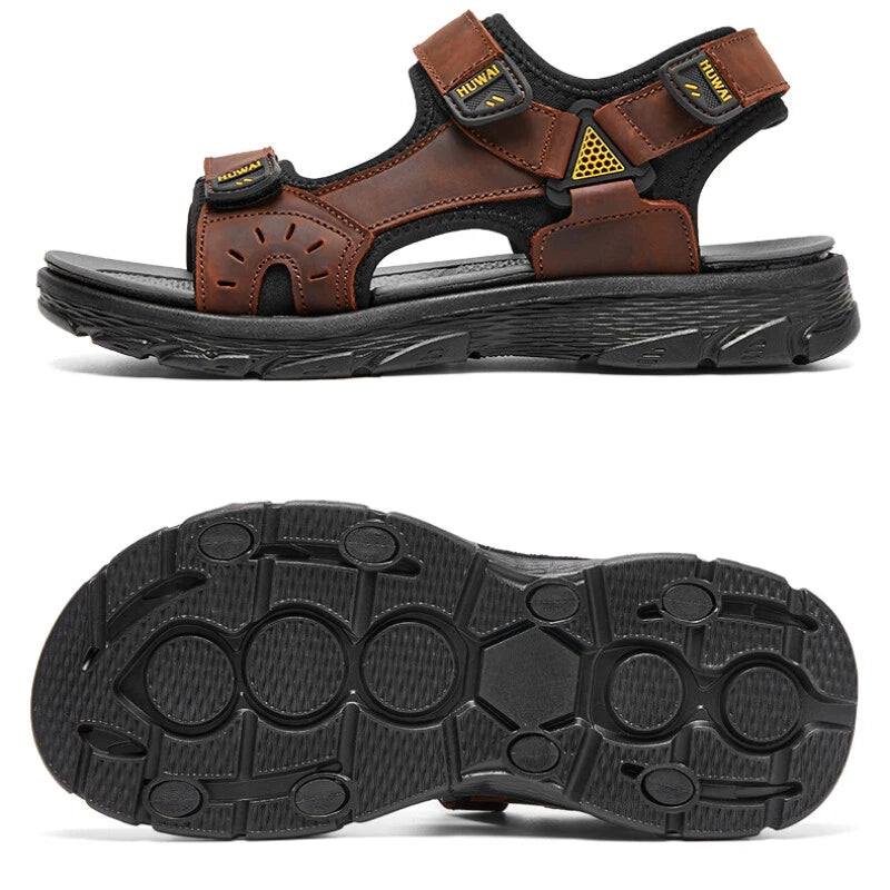 Mens Sandals Roman Casual Shoes Soft Walking Non-slip Beach Slipper