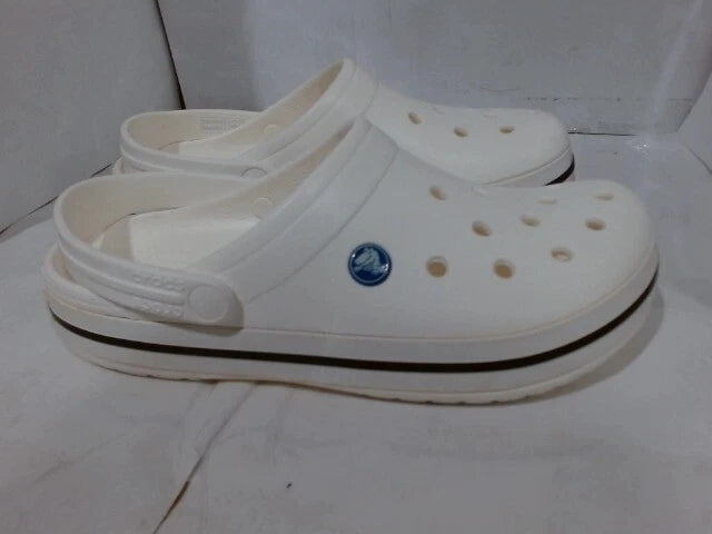 UsedVeryGood_Crocs Unisex-Adult Crocband Clog, White, 9 Wo_White_Sz9 Women/7 Men