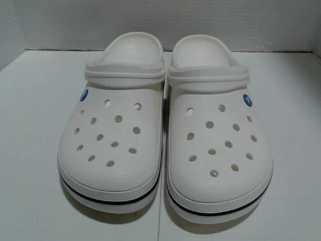UsedVeryGood_Crocs Men's and Women's Crocband Clog, White, 14 Women/12