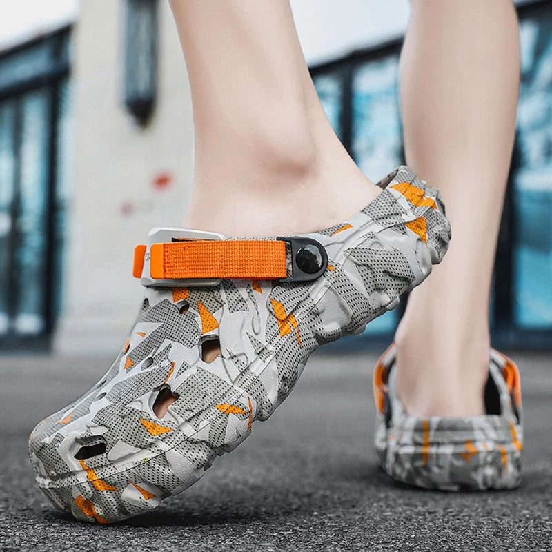 Men's Lightweight Beach Clogs, Sporty Water Sandals, Comfortable River Edge