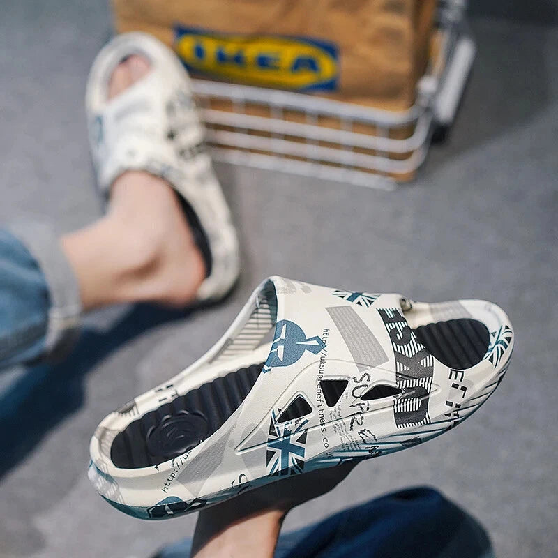 New Style Slippers for Men 2025 Summer Large Outdoor Women Casual Fashion Beach