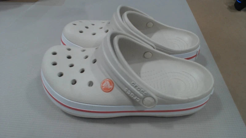 LikeNew_Crocs Unisex-Adult Crocband Clog, Stucco/Melon, 4 Men/6