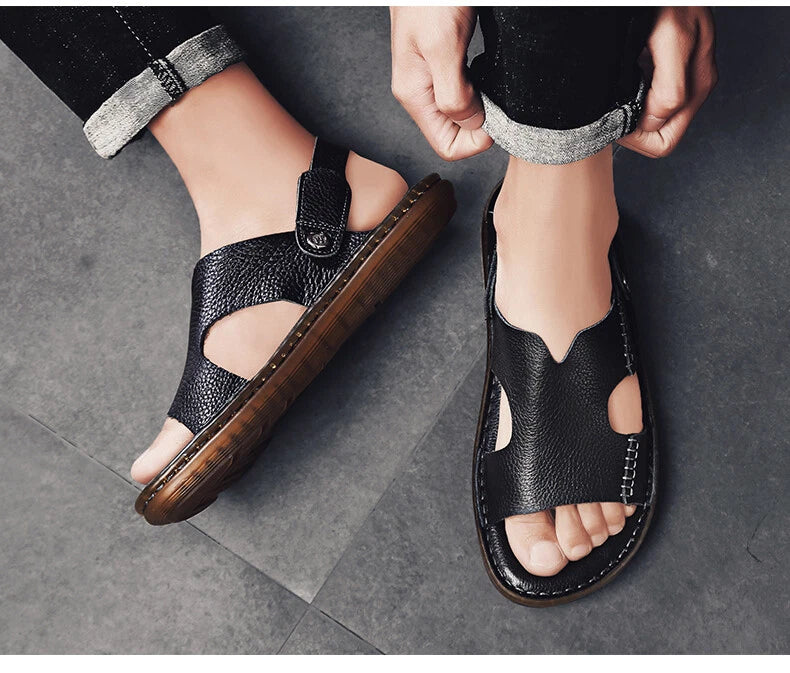 Men Sandals Summer Non-slip Outdoor Slippers Leisure Beach Light Casual Slides