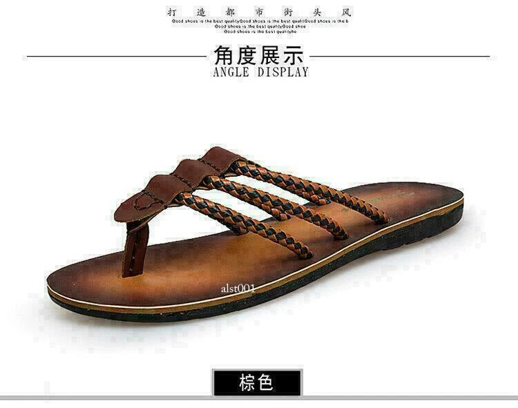 Mens Clip Toe Thong Sandals Shoes Slippers Flats Slip on Flats Beach Outdoor new