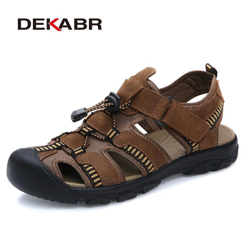 Men's Sandals Beach Slippers Comfortable Non-slip Water Shoes Flat Casual Shoes