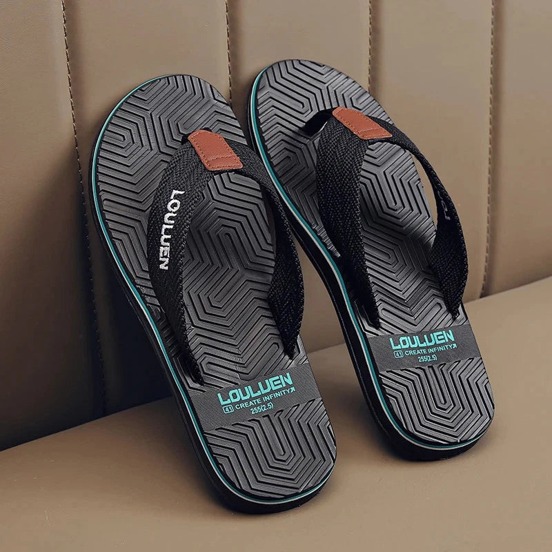 Men's New Flip Flops Super Comfortable and Fashionable Men's Summer Slippers