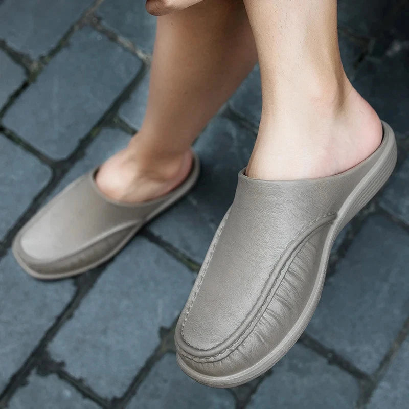 Men's Plus Size Slippers Slip On Flats Beach Close Toe Sandals Shoes