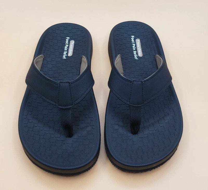 Thearches Men's Beach Sandals Flip Flop, Quick-Dry Arch Support Orthotic Comfort