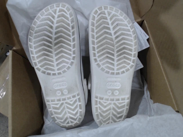 LikeNew_Crocs Unisex-Adult Crocband Clog, White, 11 Men/13 Women_White_SZ_13