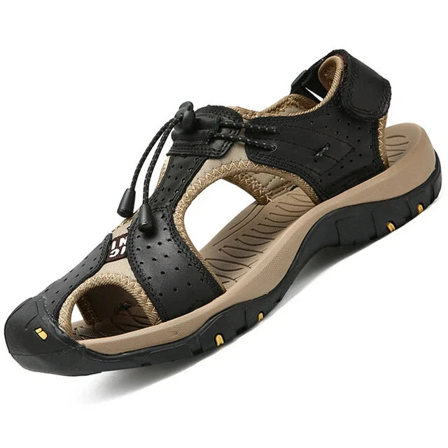 Sandals for Men Summer Outdoor Beach Shoes Casual Womens Leather Sneakers